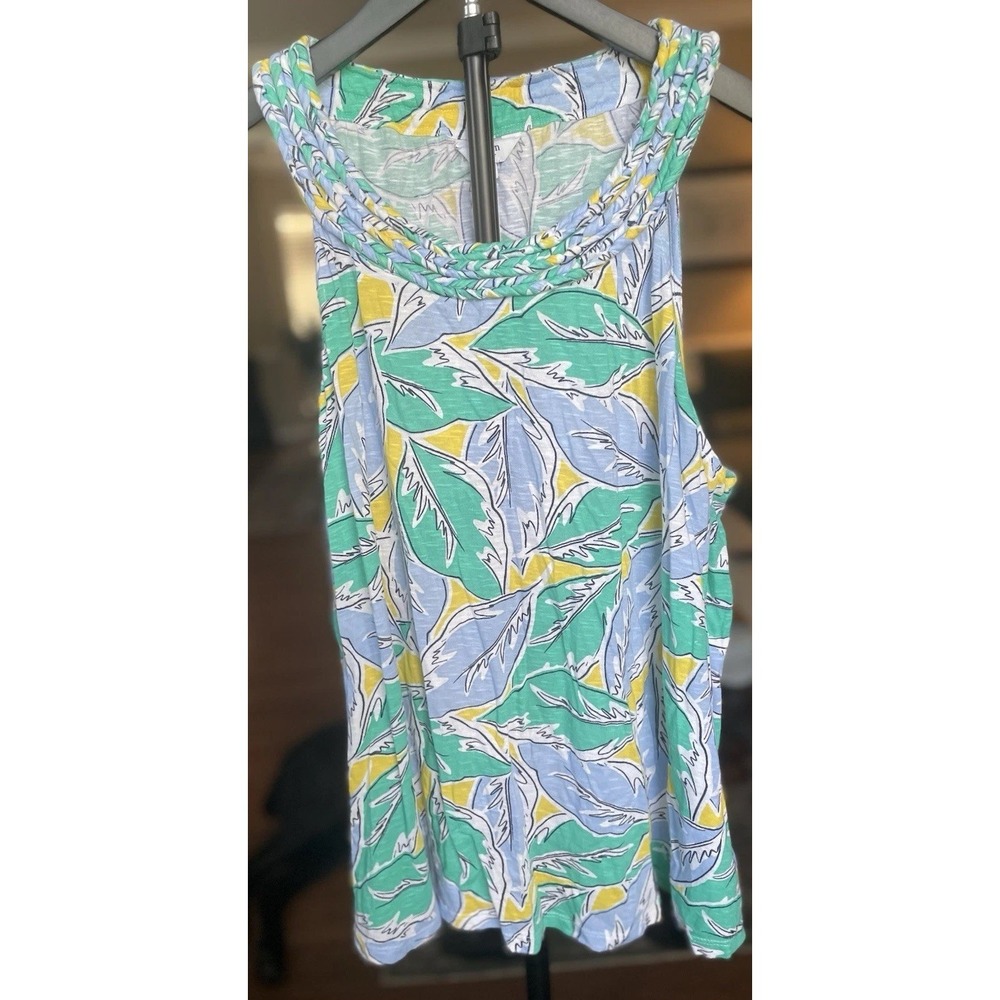 Crown and Ivy Women's Sleeveless Tops Yellow, Green,‎ Blue, Size 2XL